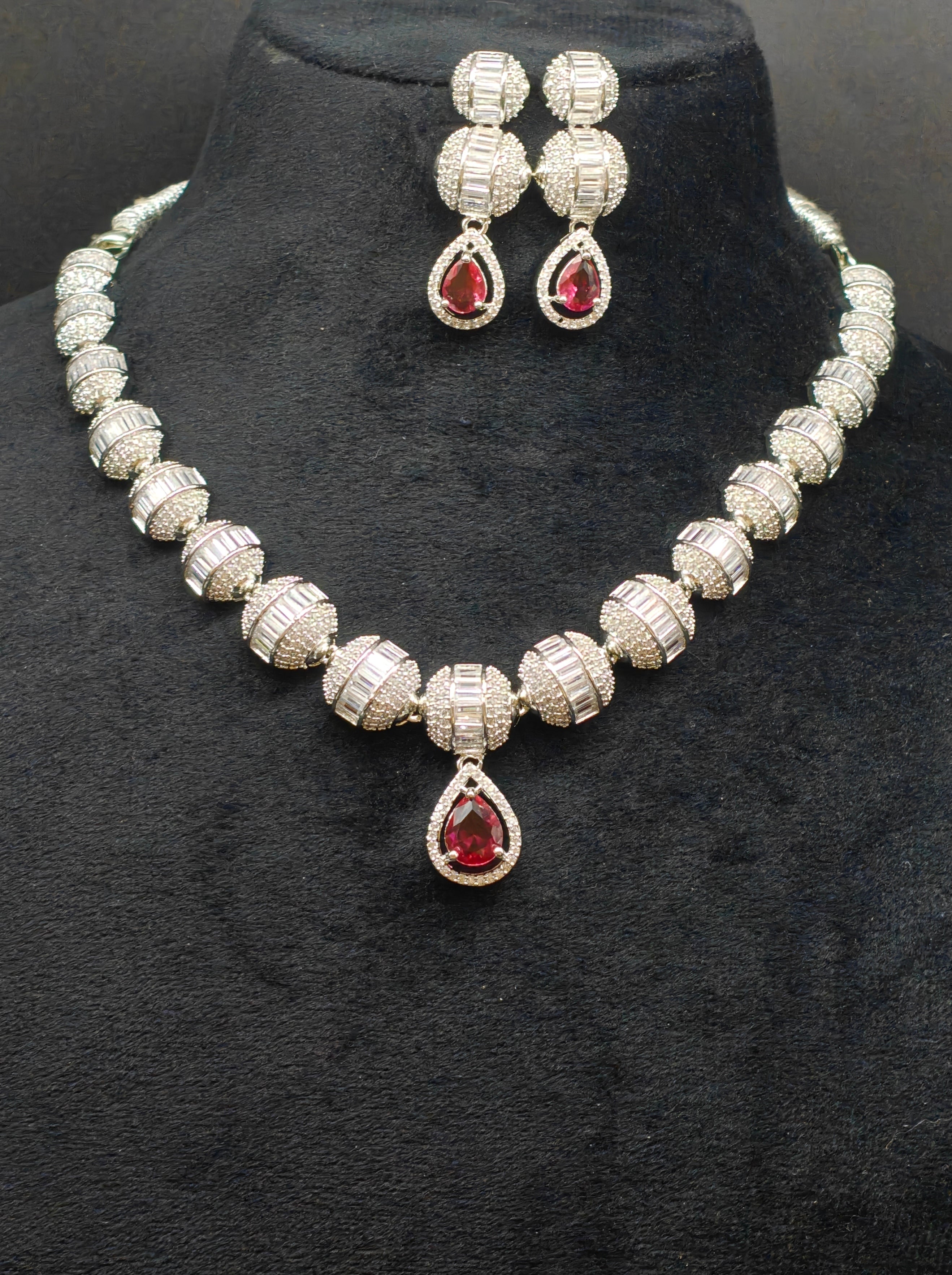Silver necklace jewellery