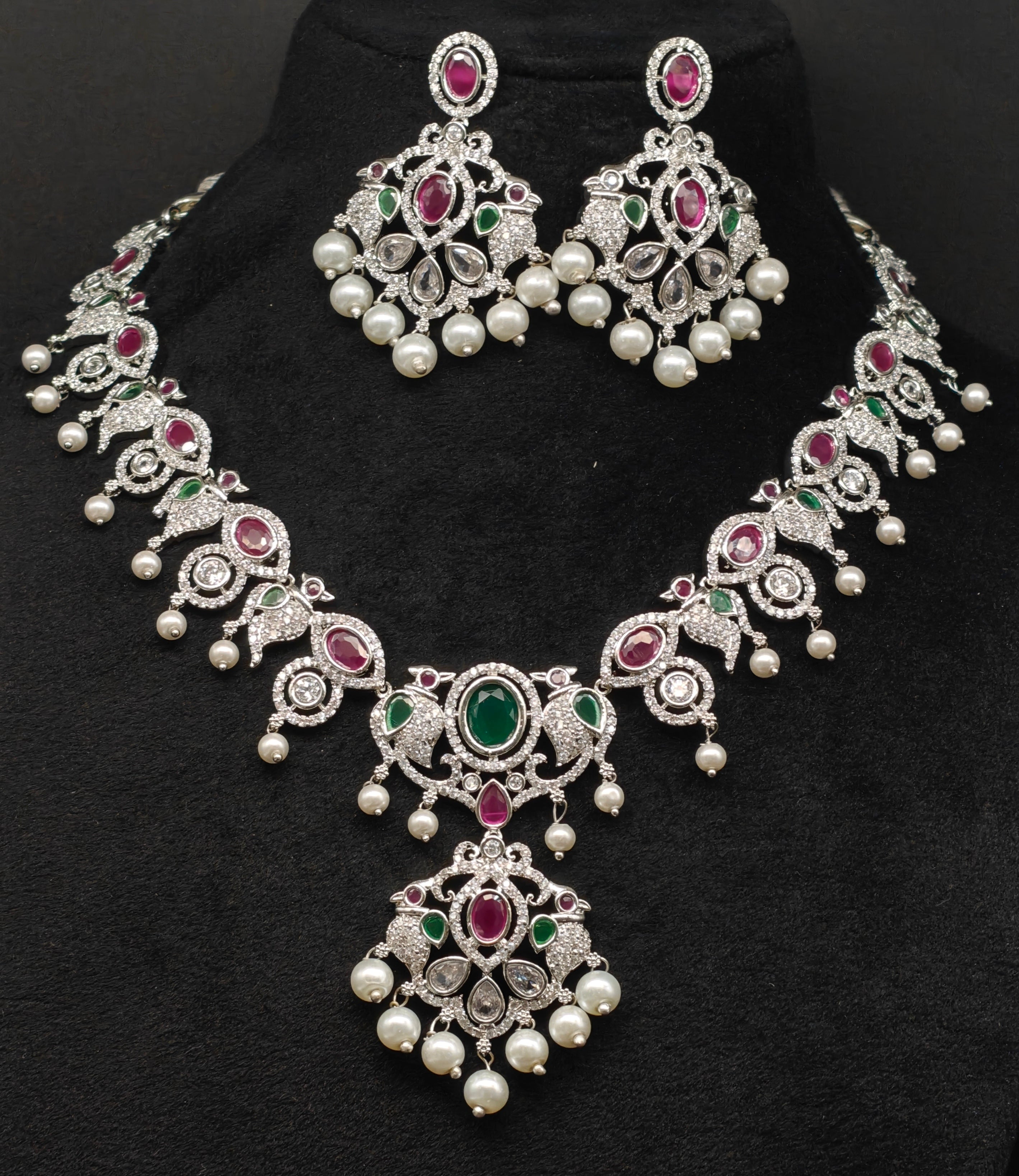 Silver necklace jewellery