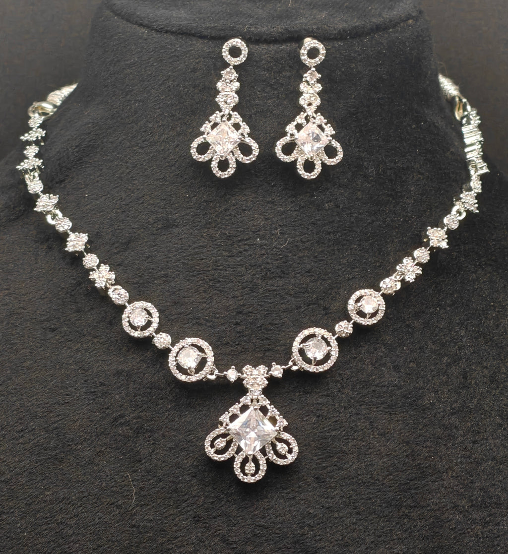 Silver necklace jewellery