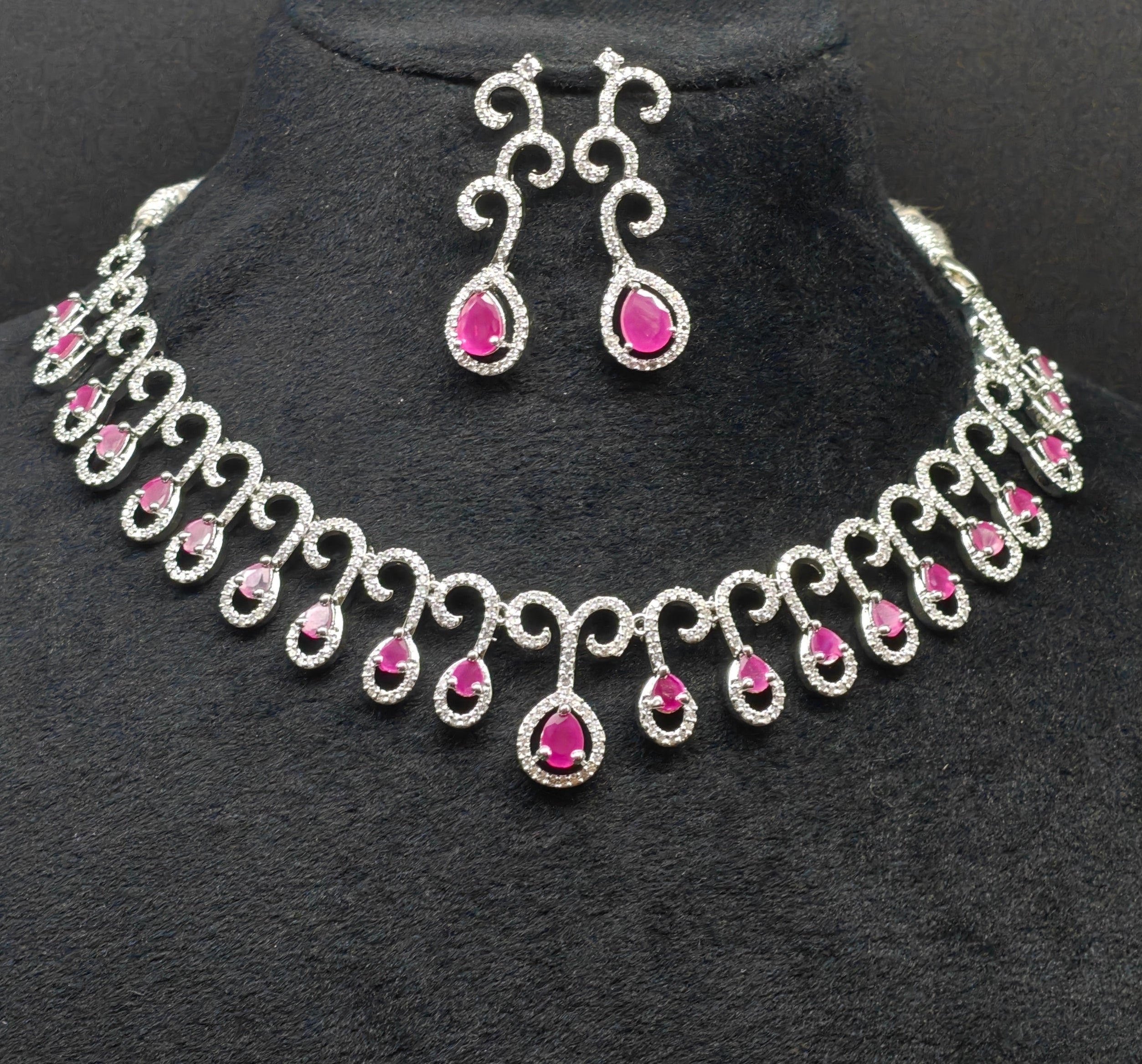 Silver necklace jewellery