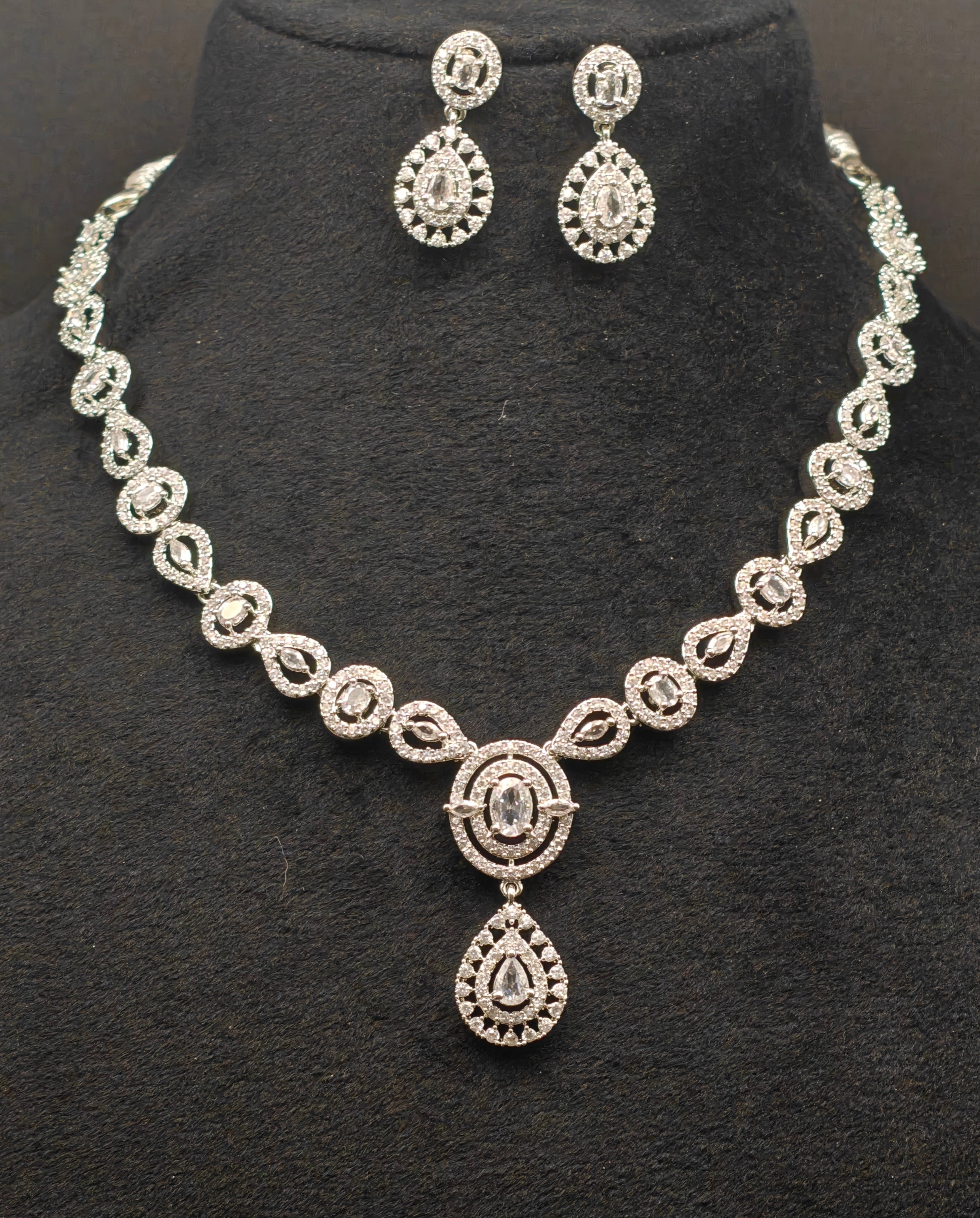 Silver necklace jewellery