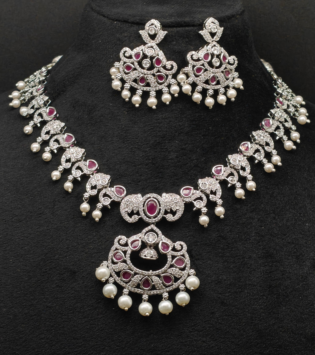 Silver necklace jewellery