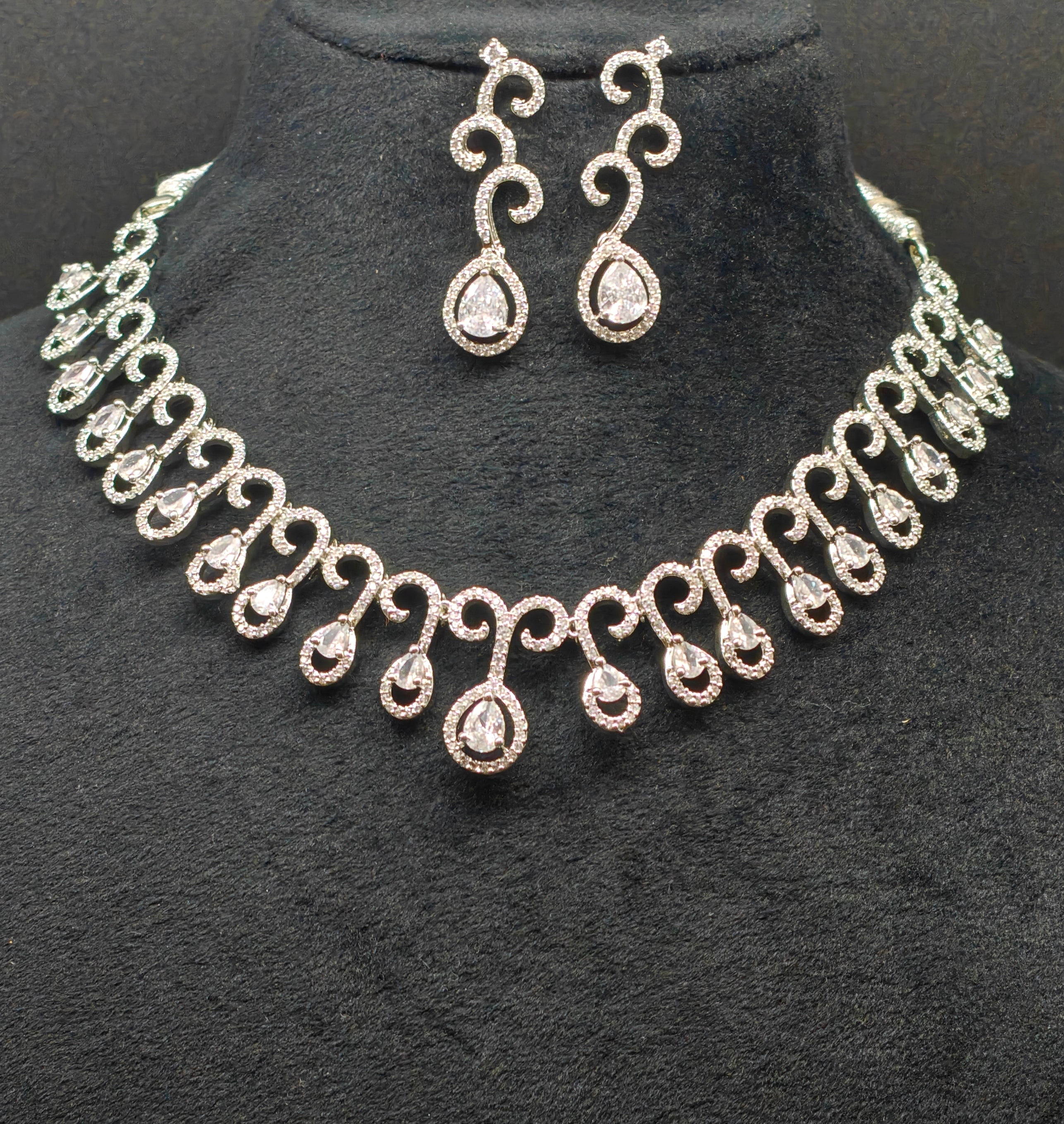 Silver necklace jewellery