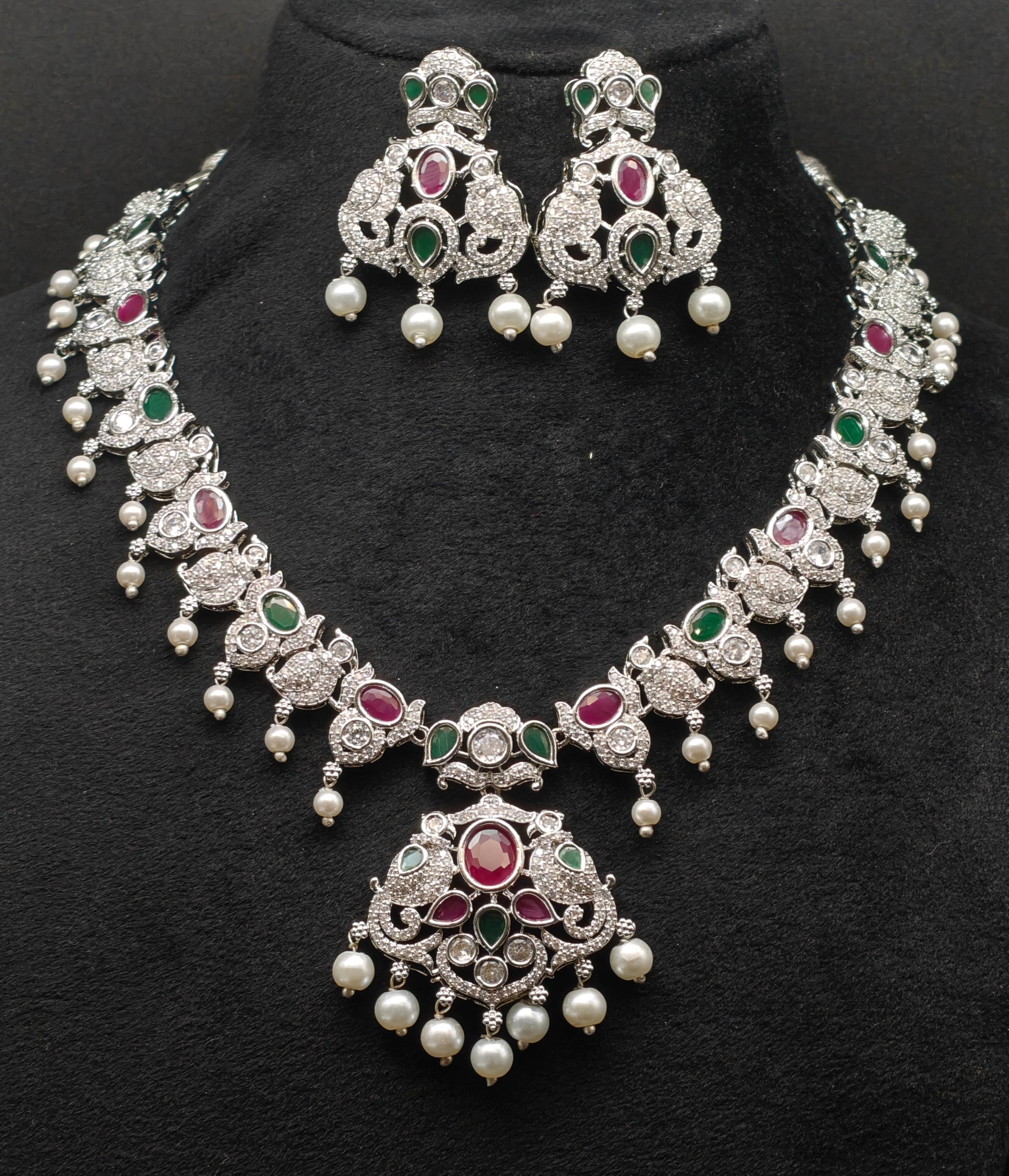 Silver necklace jewellery