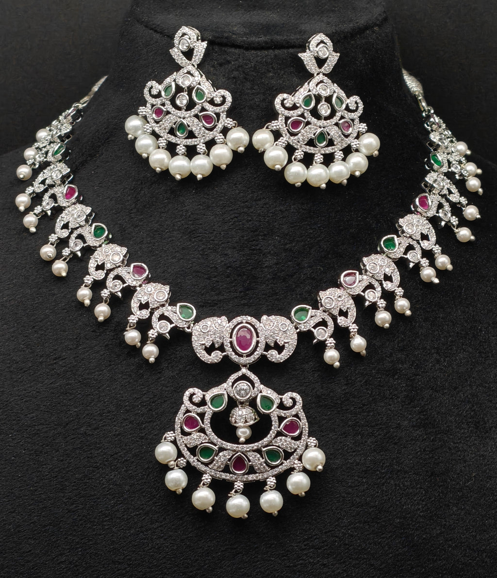 Silver necklace jewellery