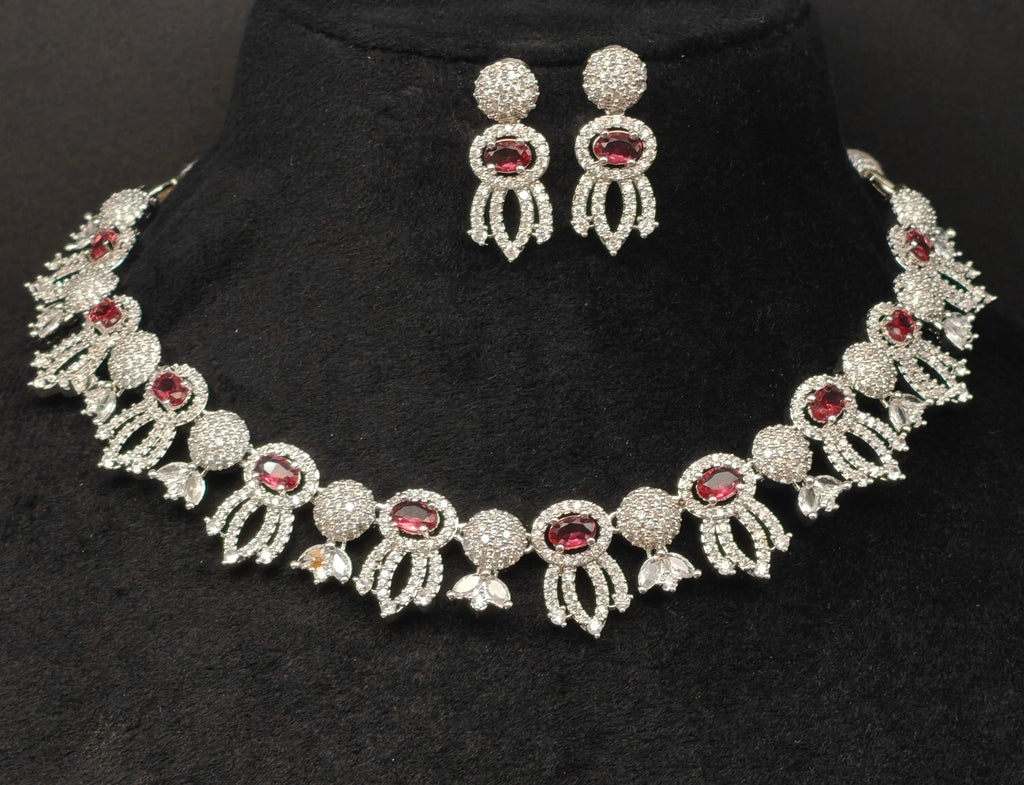 Silver necklace jewellery