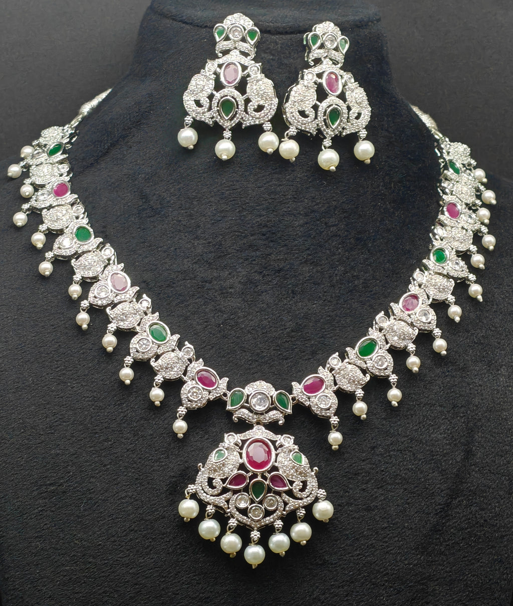 Silver necklace jewellery