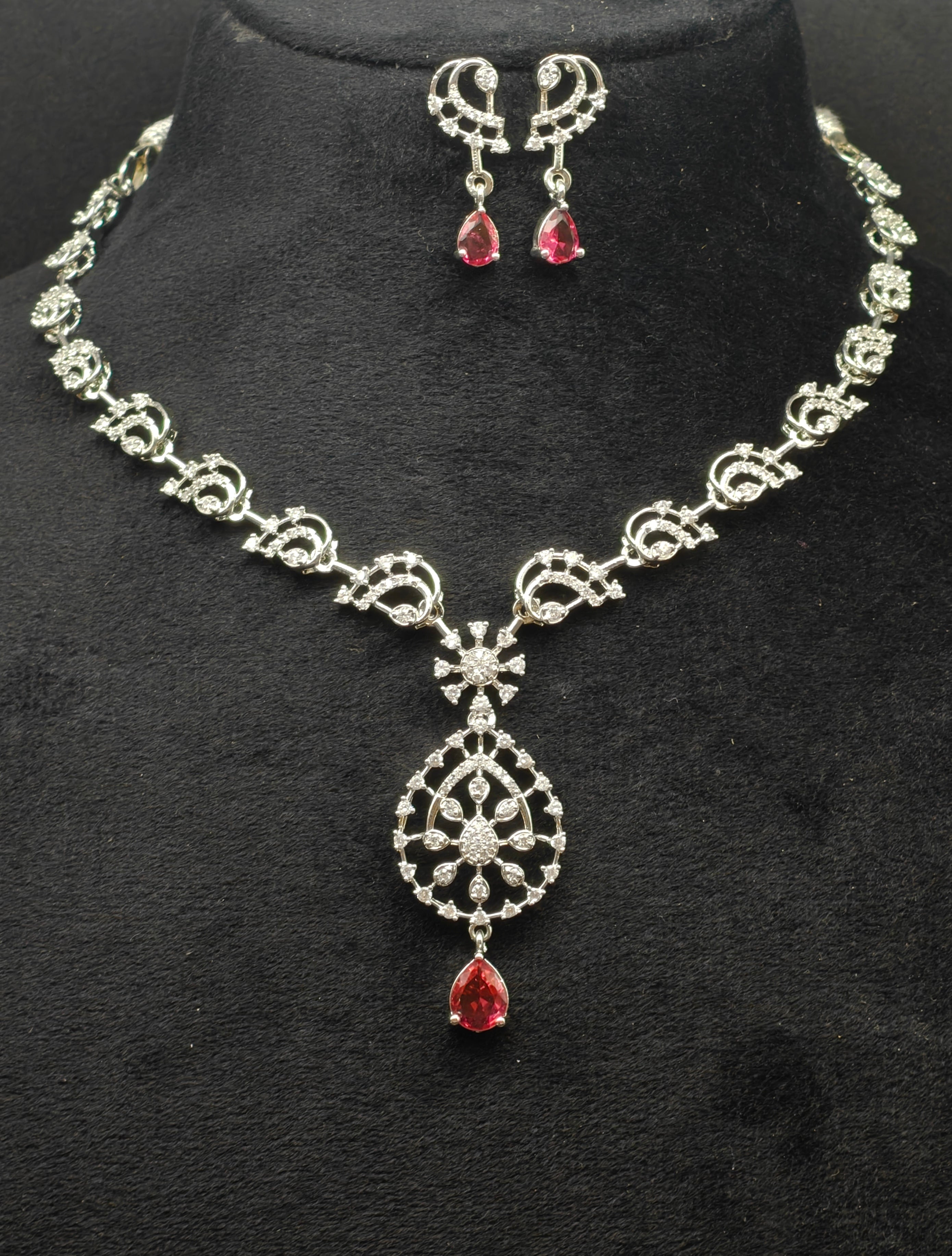 Silver necklace jewellery