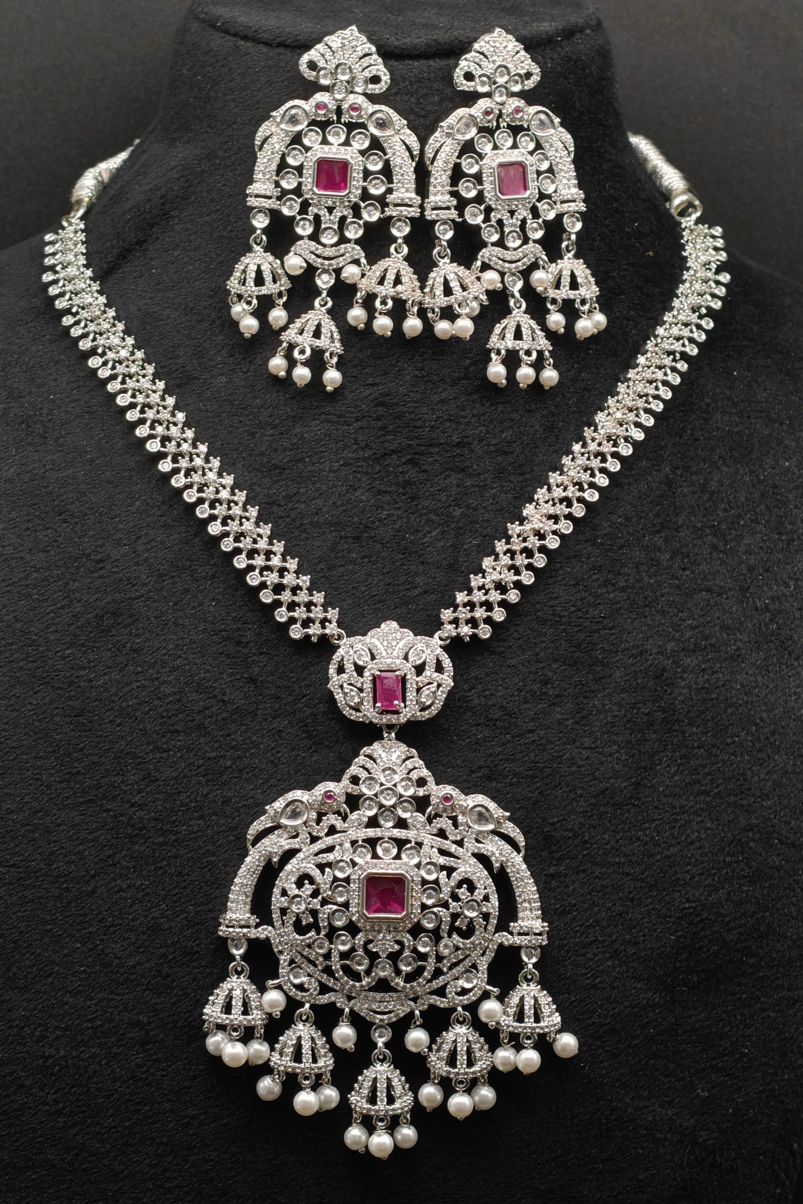 Silver necklace jewellery